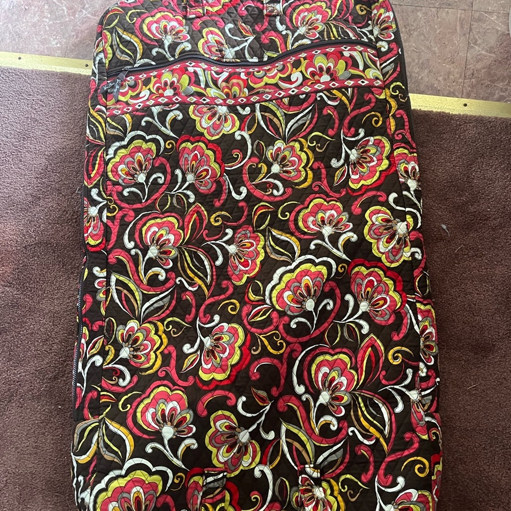 Vera Bradley Floral Patterned Quilted Hanging Garment Bag
